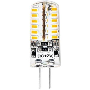 G4 ledlampen, 4 W, DC 12 V, 3014 chip, gelijkmatige verlichting, warmwit, 3000 K, 4 W, vervangt 40 W halogeenlampen, stralingshoek 360 graden, niet dimbaar