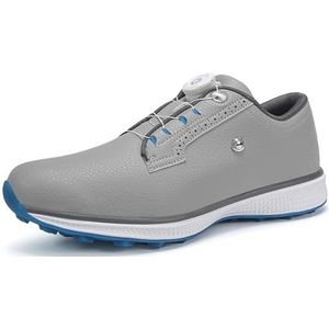 PENXZT Heren golfschoenen, ademend, spikeloze zool, antislip sneakers, waterdicht, casual, outdoor sneakers, grote maten,Grijs,39 EU