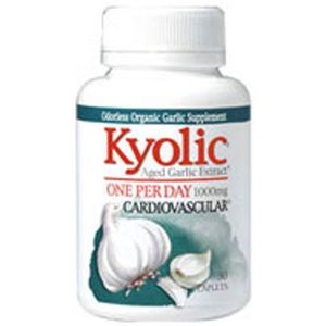 Verpakking van 2 x Kyolic Aged Knoflook Extract Eén per dag Cardiovasculair - 1000 mg - 30 Caplets
