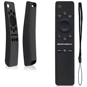 kwmobile Hoesje compatibel met Samsung BN59-01312A / BN59-01312B hoesje - zachte siliconen hoes voor afstandsbediening - zwart