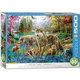 Wolf Lake Fantasy door Jan Patrik 500-delige puzzel