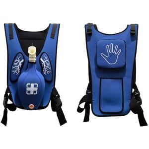 anti-verstikkingsapparaat, Verstikkingstraining Eerste Hulp Draagvest, Verstelbare Schouderbanden en Heupband for Verpleegkundigen Studenten Onderwijs Rood(Blue)