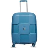 TROLLEYZ Venice No.10 - Grote reiskoffer 78x51x32 cm - Koffer met geïntegreerd TSA-slot - Extreem robuuste en lichte Hard Shell Koffer met Dubbele Stille 360° Wielen - Ice Blue
