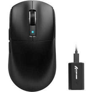 ATTACK SHARK R6 draadloze 8KHz gamingmuis, SUPERLIGHT 42g, Nordic 52840 MCU, PixArt PAW3950MAX gamingsensor, BT/2.4G / bedraad, 6 instelbare DPI tot 42000, 250mAh oplaadbare batterij, pc/Mac (zwart)
