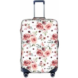 Koffer Cover Protectors Elastische Bagage Covers Past 18-30 Inch Bagage Zomer in Bloesem, Bloeiende rozenbloemen, S