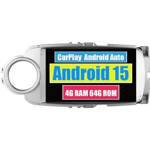 RoverOne Auto Stereo CarPlay Hoofd Unit voor Toyota Yaris 2012 2013 2014 2015 2016 2017 Android Auto Touchscreen Sat Navi Bluetooth WiFi Radio Speler