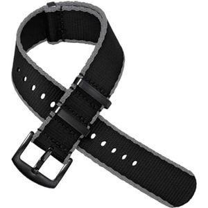 Nylon horlogeband, canvas horlogeband, NAVO-band for vervanging van militaire polsband Bandbreedte: 18 mm / 20 mm / 22 mm / 24 mm Riemdikte: 1,3 mm