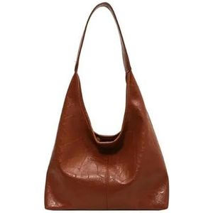 Handbags Red Womens Shoulder Bag Vintage Large Capacity Casual Tote Bag Autumn And Winter Handbag-Huang Zong-37X27X11Cm