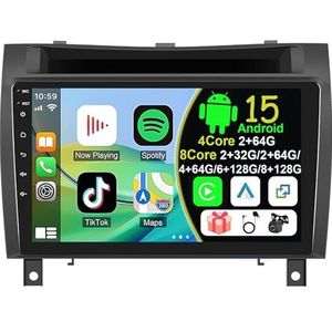 Draadloze Autoradio Android 15 voor Mercedes Benz SLK Class R171 2004-2011 met draadloze carplay en Android Auto Bluetooth USB Wifi 4G GPS Navigatie(S-2(2G+32G))