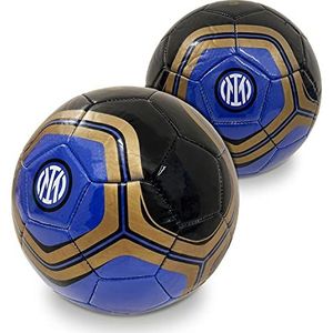 Mondo Toys Inter Pro Voetbal genaaid, officieel product, maat 5, 400 g, kleur zwart-blauw, 13402
