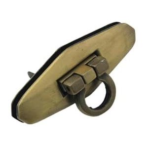 1 stks Metalen Turn Lock Tas Decoratie Lock Sluiting Leer Ambachtelijke Vrouwen Tas Handtas Schoudertas Portemonnee DIY Hardware (Color : Bronze)