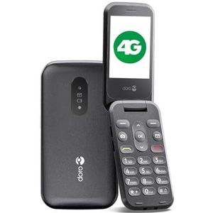 Doro - 2800 - Mobiel - Zwart - Klap Design - 2.8 Inch Scherm