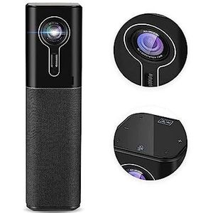 Webcam, Auto-Framing Webcam Met Microfoons En Luidspreker 88° Brede FOV 2K 60fps USB Streaming Webcam Video Audio Systeem for Conferenties