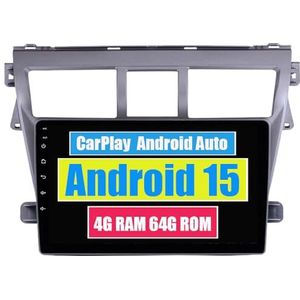 RoverOne Auto Stereo CarPlay Hoofd Unit voor Toyota Vios 2 2007 2008 2009 2010 2011 2012 2013 Android Auto Touchscreen Sat Navi Bluetooth WiFi Radio Speler