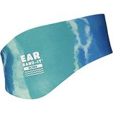 Ear Band-It Ultra 100% neopreen, zwemband, dikker, sterker | aanbevolen waterbescherming voor douche, zwembad, strand, maat kinderen en volwassenen | blauw (Tie Dye), S