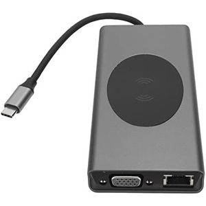 Computer Docking Station, 4K 30Hz Grijs USB C USB3.0 High Speed ​​Gaming Dock (Grijs)