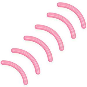 24 stuks krulspelden navulling wimper krultang navulpads siliconen rubber zachte krultang vervanging vullingen pads voor universele wimperkruller (roze)