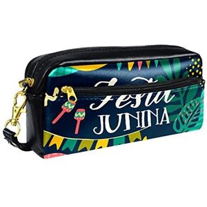 Etui,Pen Potlood Pouch Draagbare Tas,Briefpapier Organizer voor School,juni festival cartoon Decoratie