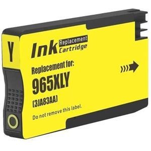 RMXGZQ 965XL 969XL 965 969 XL Compatibel met Kleur Inkjet Inktcartridge 965 OfficeJet Pro 9010 9015 Printer (Y Dye)