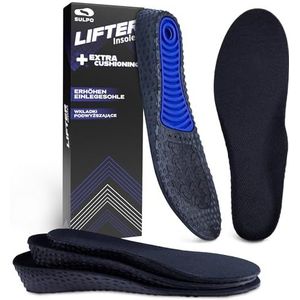 SULPO Hoogte toename inlegzolen - Hoogte verhogende inlegzolen - Verhoging inlegzool - Orthopedische binnenzool - Schoenlift binnenzool - Schokabsorberende - Trimmen - S / 35-37 EU / 2,5 cm