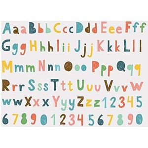 Tatoeage Stickers, Tijdelijke tatoeages, 1 vel kleurrijke schattige alfabet tijdelijke tattoo stickers Engelse letters nep tattoo DIY naam tattoo kit