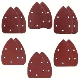 ZGXNYI Schuurpapier voor schuurmachine, mouse-detail, verschillende korrelgroottes (60, 80, 120, 180, 240, 320) voor schuurmachine, met 140 mm schuurpapier, 12 stuks