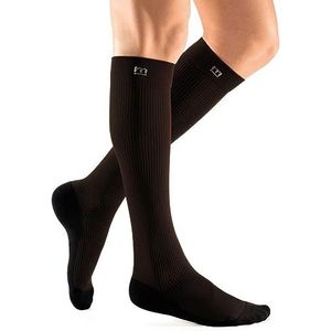 medi mediven active compressiekousen | Compressie-kniekousen met hielversterking | KKL 2 | Brown Active | Maat: II | Gesl. kant | Normaal