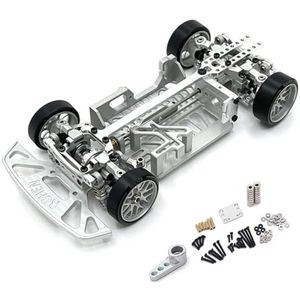 IWBR Upgrade Multi Wielbasis Frame Fit for WLtoys for Mos quito Auto for Kyosho for MINI-Q9 1/28 4WD RC Auto onderdelen (Size : Silver)