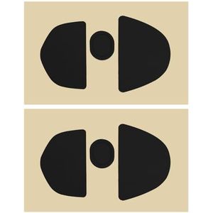 eMagTech 2 Sets Muisschaatsen Muis Glijden Muis Voeten Skates Compatibel met Logitech G303 Shroud Edition Gaming Muis Voeten Vervanging Zwart