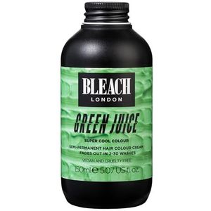Bleach London Green Juice - Pastel Mint Green Haarverf - Veganistisch & PETA-goedgekeurde semi-permanente directe kleurstof - 150 ml