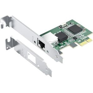 HCX GO I225-V 2.5GBase-T (2,5 Gbps) netwerkkaart voor pc/werkstation/server, IEEE 802.3bz-compatibele Ethernet-interface, PCIe x1 NIC, I225-V-chip, compatibel met Windows/Windows Server/Linux/Vmware
