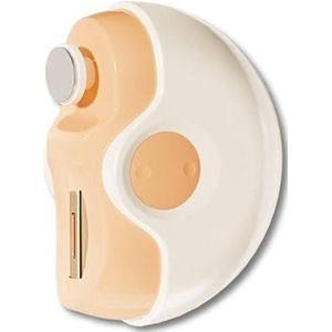 2in1 elektrische polijst automatische nagelknipper 2025 elektrische nagelknipper nageltrimmer 2 verstelbare snelheden vingernagel teennagelknipper for senioren volwassenen(Fresh Yellow)