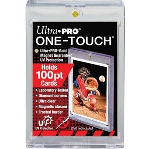 1 (One) 100 pt Ultra Pro One-Touch magnetische kaarthouder voor dikkere baseball en andere verzamelkaarten.