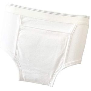 Wasbare Absorbency - Incontinentie Ondergoed - Katoen - Wit - Voor Mannen
