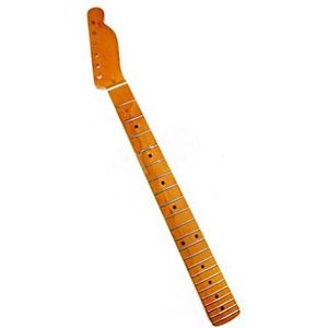 gitaar hals Esdoornhout Elektrische Gitaarhals Vervanging Voor TL-stijl Gele Hoogglansafwerking