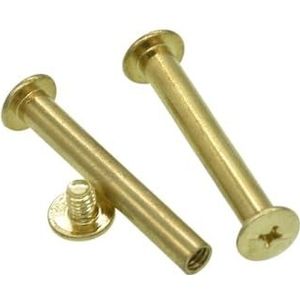 Niten, draden, schroeven, kolommen M5 koperen klinknagelschroeven for boek- en fotoalbumbinding in meerdere lengtes(18mm(10pcs))
