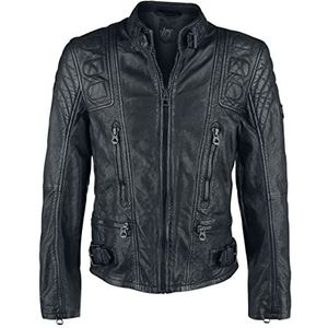 Gipsy Highway 2 Slim Fit LAGIV Lederen jas zwart 5XL 100% leder Basics, Biker, Casual wear, Rock wear