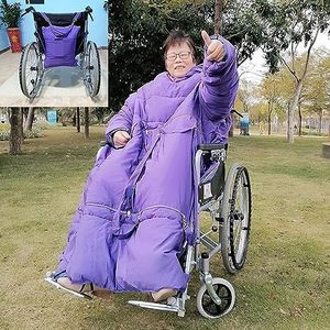 Winter Winddichte fleece gevoerde volledige lichaam warm deken, voor been onderlichaam warm voor oudere patiënten rolstoel accessoire(A,120x150cm)