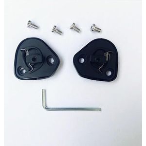 Motorhelm vizier lens, Helmvizier, PI-STA-schildvervanging for AGV PI-STA GPR Corsa-R PI-STA GPRR-gezichtsscherm Race3-vizier Uv-bescherming (anticondensfolie)(Visor Base+screwdriver)