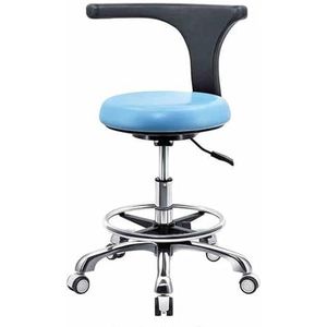 Ergonomische Zadelkruk Stoel Verstelbare Hoogte 44-59cm Met Rugleuning/voetsteun, Tandheelkundige Zorg Kunstenaar Zadel Rollende Kruk For Schoonheidssalon Massage Tandartskliniek(Color 3)