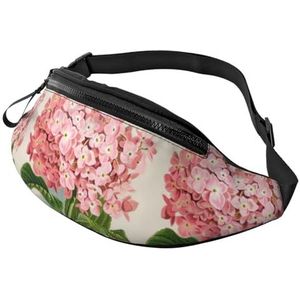 Fanny Pack, Running Belt Bag Heuptas Reizen Borst Tas Crossbody Tassen Unisex, Roze Bloemen Print, zoals afgebeeld, Eén maat