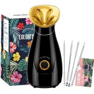 Colorfarm Facial Steamer Nano Ionische Hot Mist Gezicht Stoomboot Thuis Sauna SPA Gezicht Luchtbevochtiger Verstuiver voor Vrouwen Mannen Hydraterende Ontklompen Poriën Spa Kwaliteit