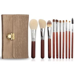 MQPALZKD Wollen make-up kwastenset dierenhaar poederverf oogschaduwkwast wangborstel make-up