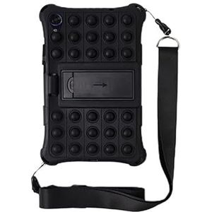 Tablet Kids Cover Case Geschikt for Lenovo Tab M8 3e 4e Gen TB-300FU M8 HD TB-8505F/X 8.0 inch Silicon Case(Color:Black,Size:M8 TB-8705/8505)