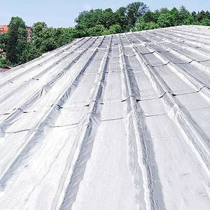 ZHUOZ1T Zelfklevende asfalt, waterdichte dakreparatieband, dakfolie, aluminiumfolie, dakisolatie, voor daklekkage, oppervlaktescheuren, vensterbankspleet (0,2 x 1 m)