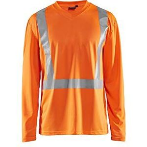 Blakläder 338310115300L T-shirt met lange mouwen, klasse 2, maat L, oranje