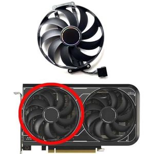 Vervangende ventilator voor ASUS GeForce RTX4060 4060ti DUAL V2 8GB GDDR6 grafische kaart(Left fan)