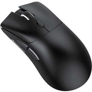 ATTACK SHARK R1 59g SUPERLIGHT-muis, PixArt PAW3311-gamingsensor, BT/2.4G draadloze/bedrade gamingmuis, 6 instelbare DPI tot 18000, 65 uur batterij (zwart)