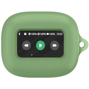 Oordopjes Siliconen Hoesje voor JBL Live Flex 3 Hoofdtelefoon Beschermhoes Valbestendige en stofdichte Oortelefoon Bescherming Sleeve (Lichtgroen)