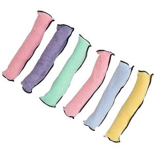 Haarstylingrollers, opvouwbaar, wasbaar, warmteloze rollers, eenvoudige bediening, 6 stuks, voor meisjes, voor op reis